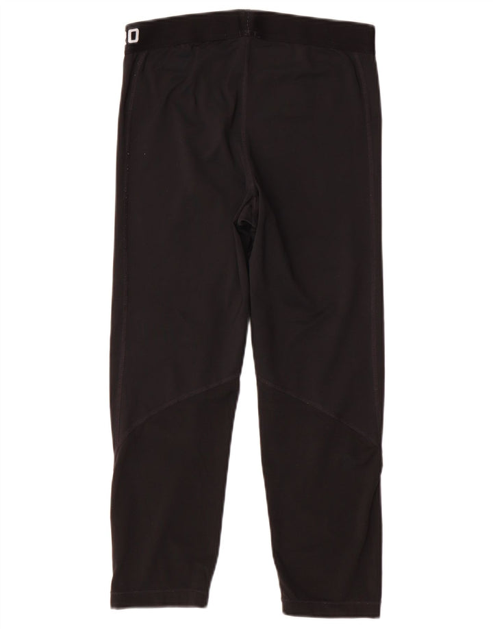 Nike Ženske Dri Fit Graphic Capri tajice UK 12 Srednje crni poliester