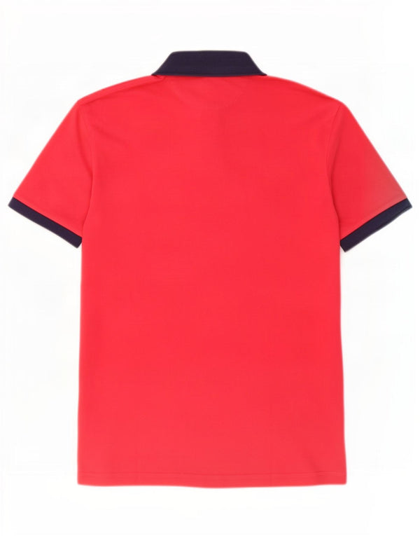 Hackett Mens Slim Fit Polo Shirt Medium Pink Cotton