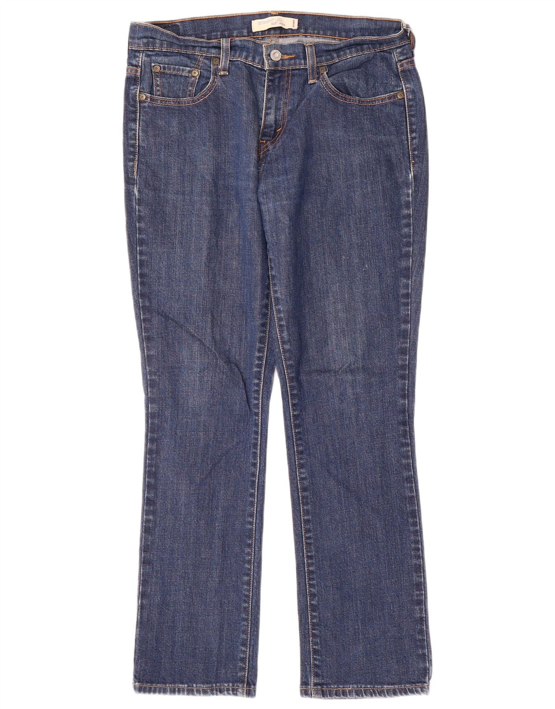 Levi's ženske 505 ravne traperice US 6 srednje W32 L29 plavi pamuk
