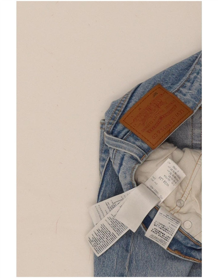 Levi's ženske 501 ravne traperice W28 L28 plavi pamuk