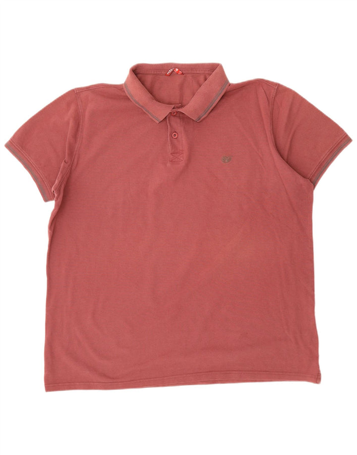 CARRERA Mens Polo Shirt 2XL Maroon Cotton