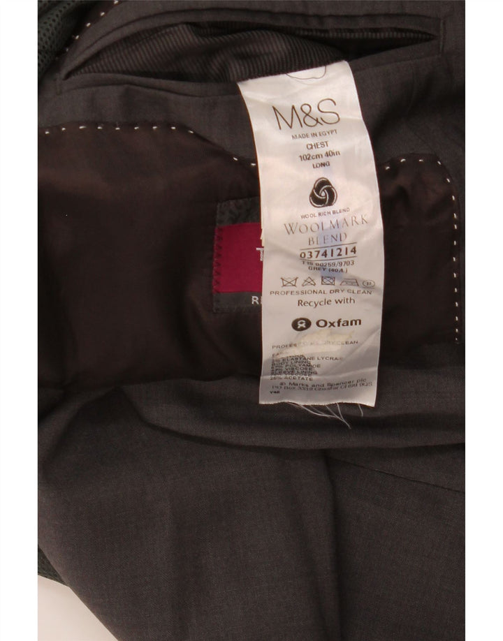 Marks & Spencer muška jakna s 2 gumba UK 40 srednje siva vuna
