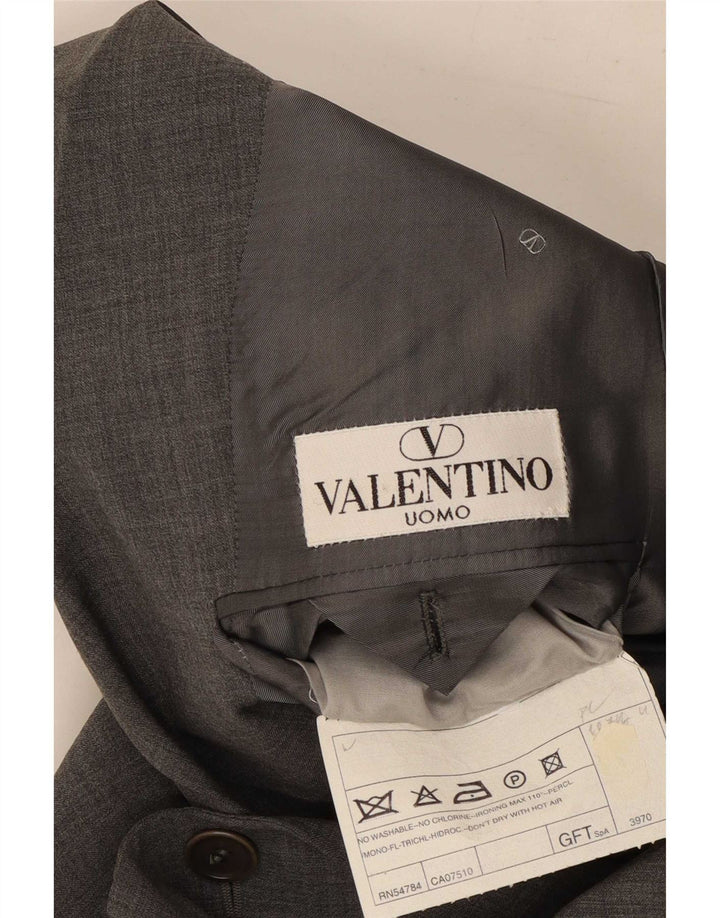 Valentino muško dvodijelno odijelo s 3 gumba IT 48 Srednje W30 L31 Siva vuna