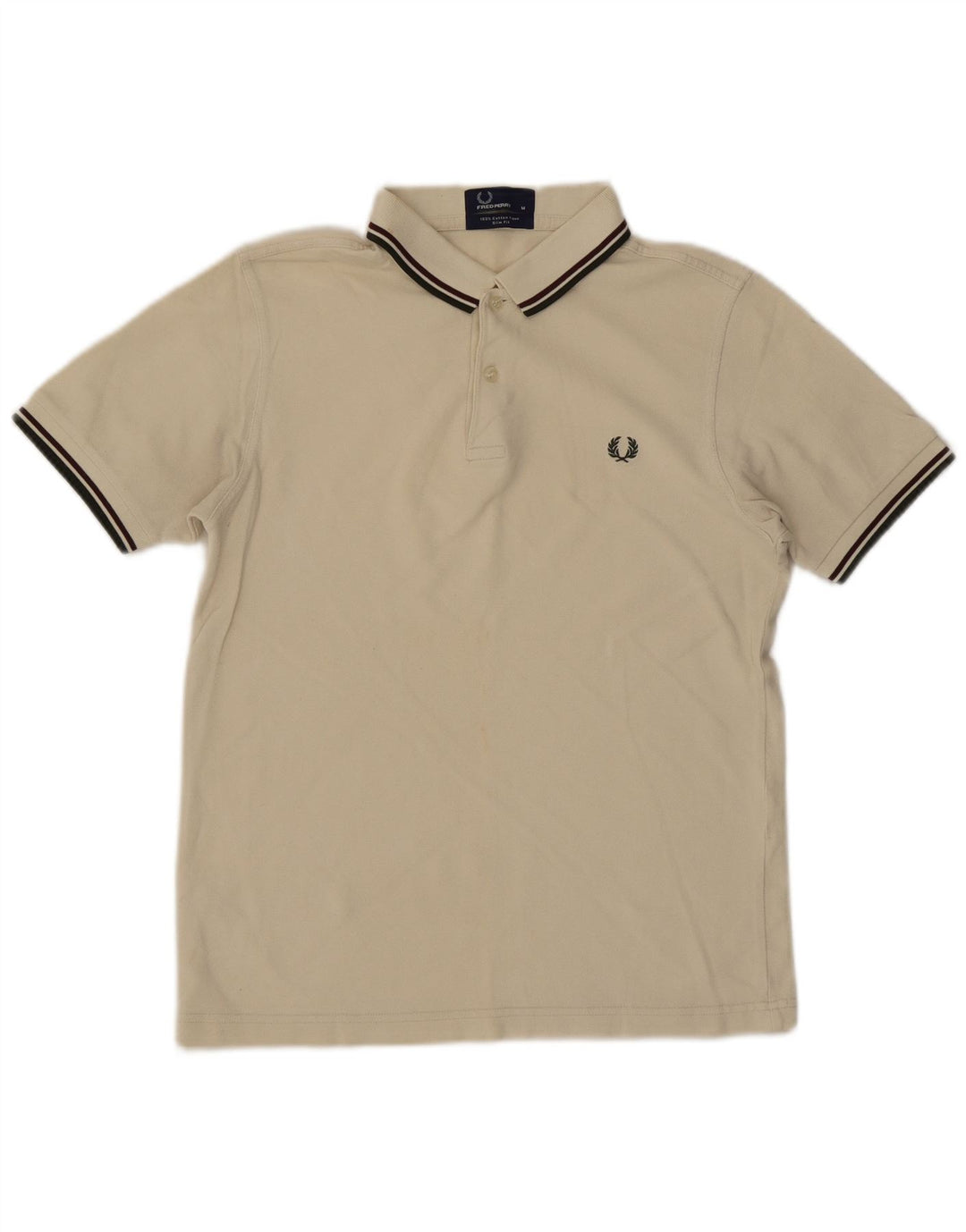 Fred Perry muška uska polo majica srednje veličine od bijelog pamuka