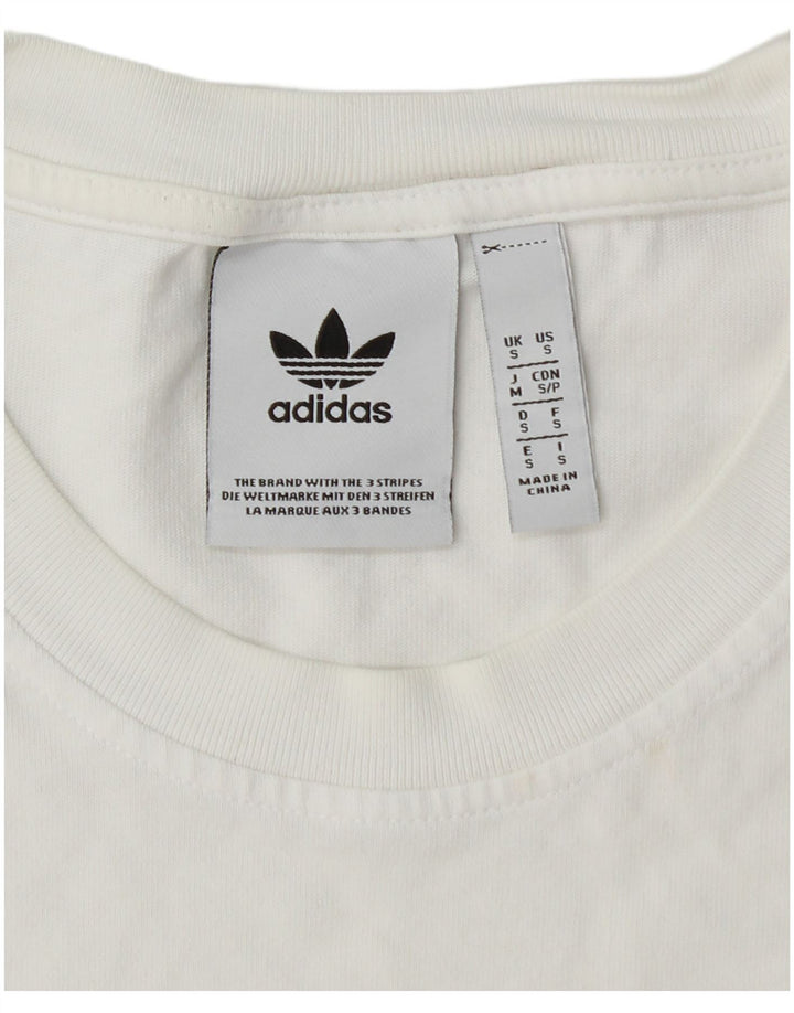 ADIDAS Muška majica kratkih rukava s grafičkim motivima, mala bijela
