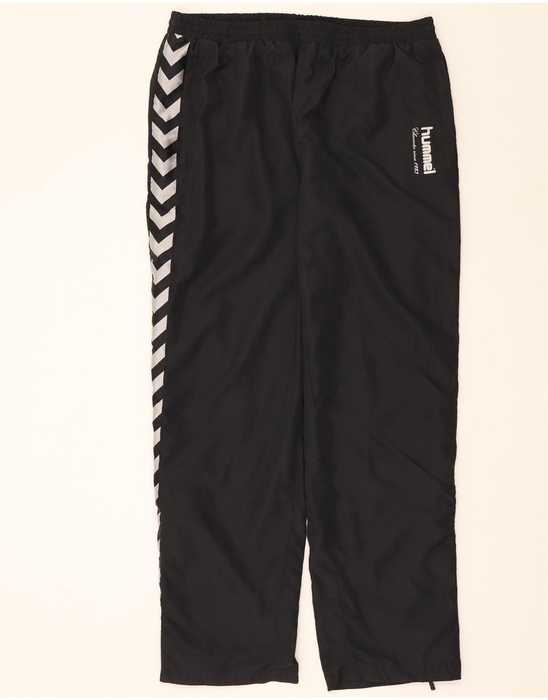 HUMMEL Mens Graphic Tracksuit Trousers 2XL  Black Polyester Vintage Hummel and Second-Hand Hummel from Messina Hembry 