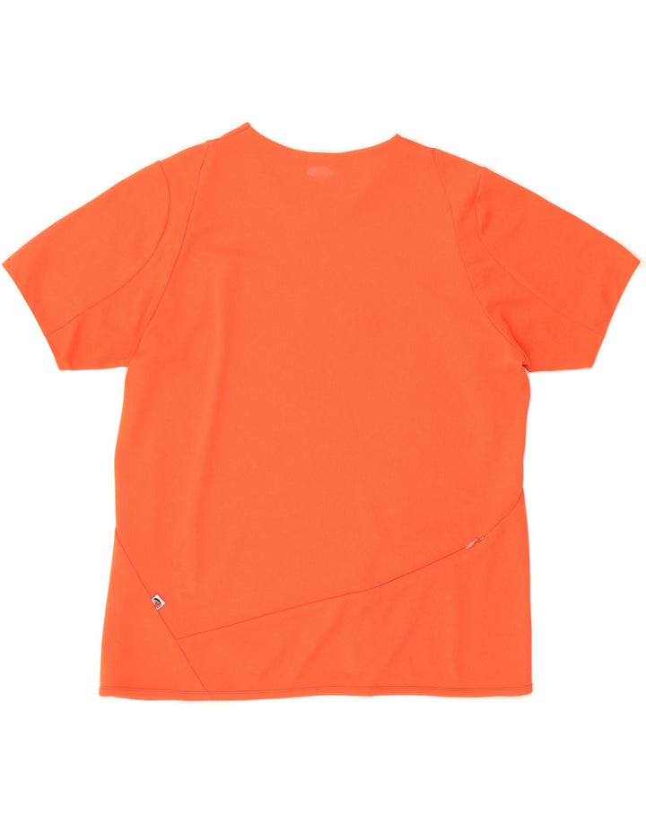 ASICS Womens T-Shirt Top UK 14 Medium Red Polyester Vintage Asics and Second-Hand Asics from Messina Hembry 