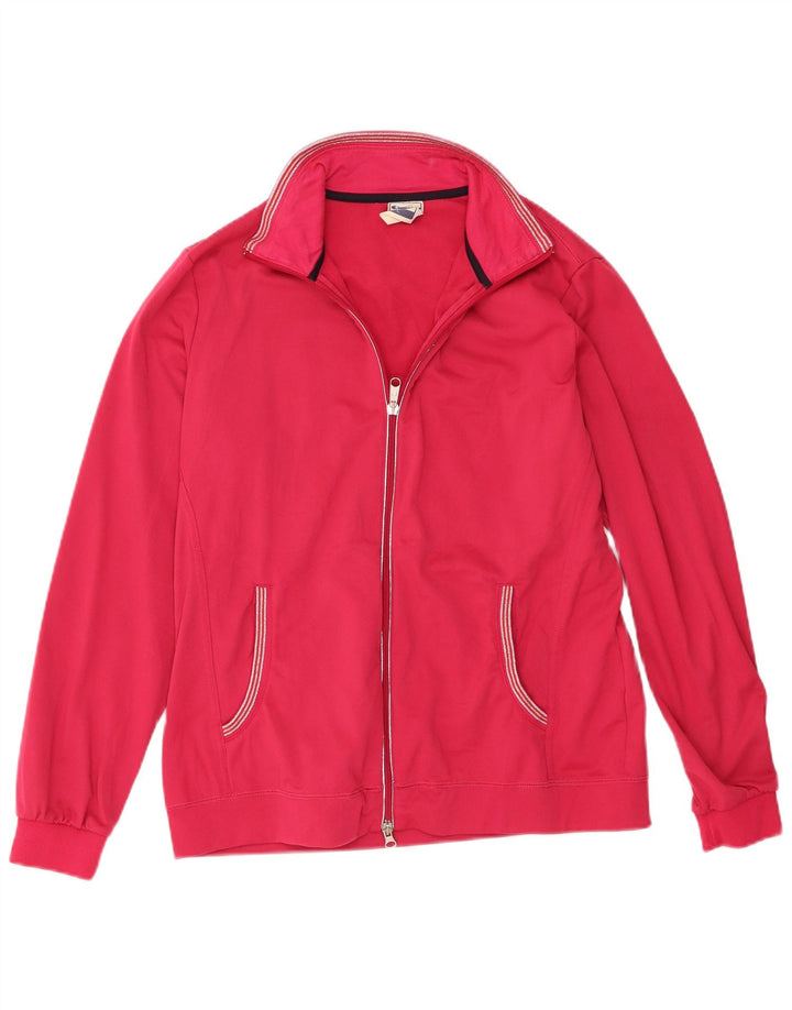 Champion ženska gornja jakna trenirke Easy Fit UK 14 veliki ružičasti poliester