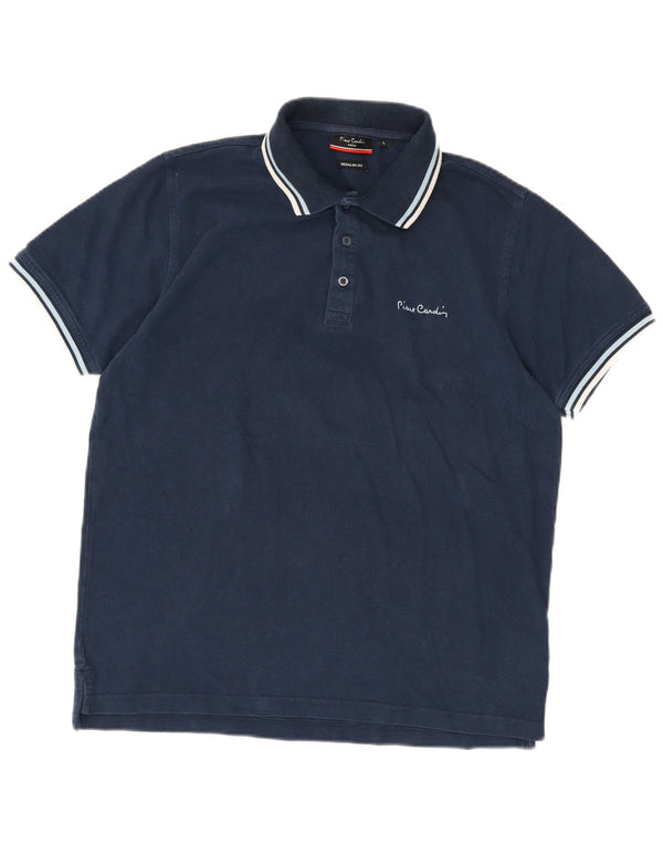 Pierre Cardin muška polo majica standardnog kroja, veliki tamnoplavi pamuk na pruge