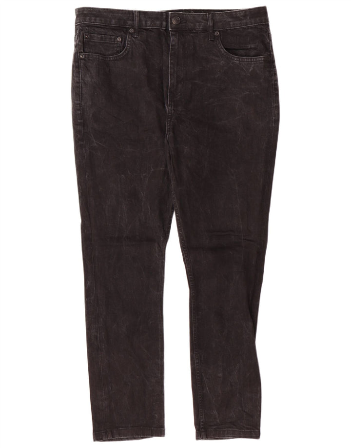 JACK WILLS Muške uske traperice W34 L27 crni pamuk