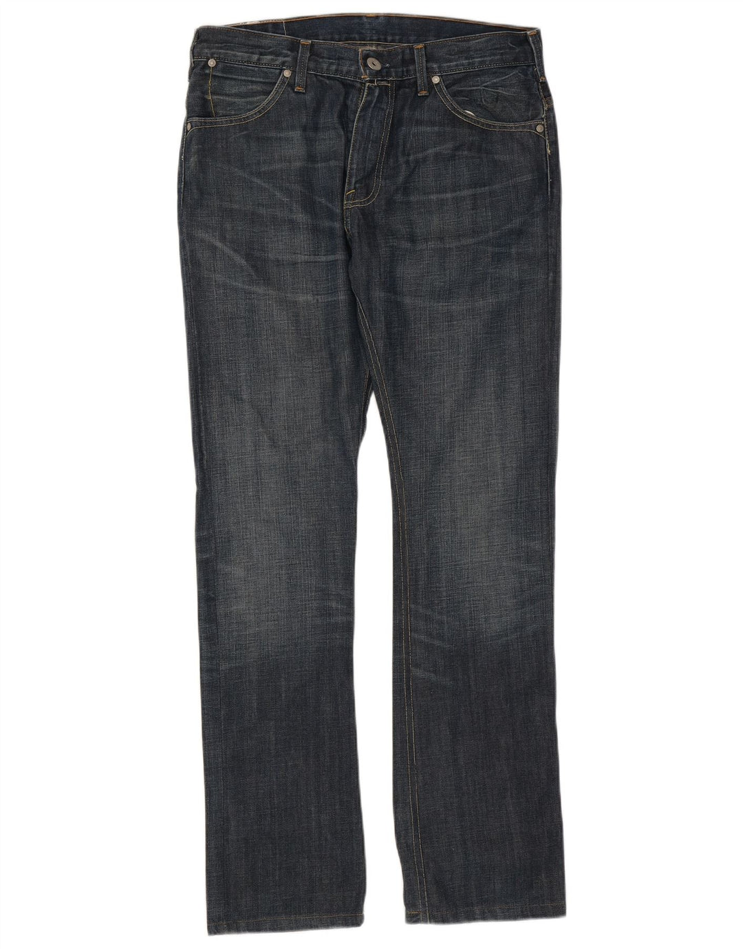 Levi's muške ravne traperice W33 L34 tamnoplavi pamuk