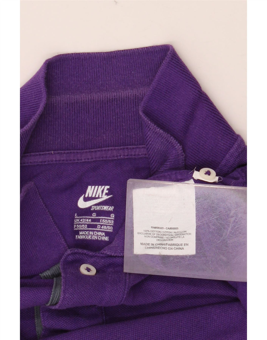 NIKE muška polo majica UK 42/44 veliki ljubičasti pamuk
