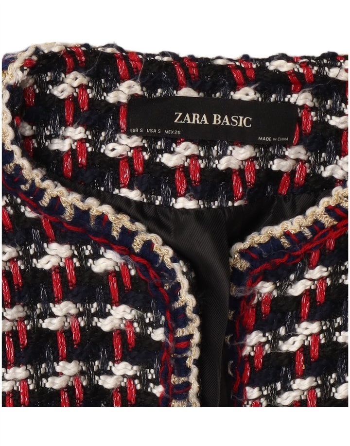 Zara ženski sako Regular Fit UK 10 mali višebojni karirani