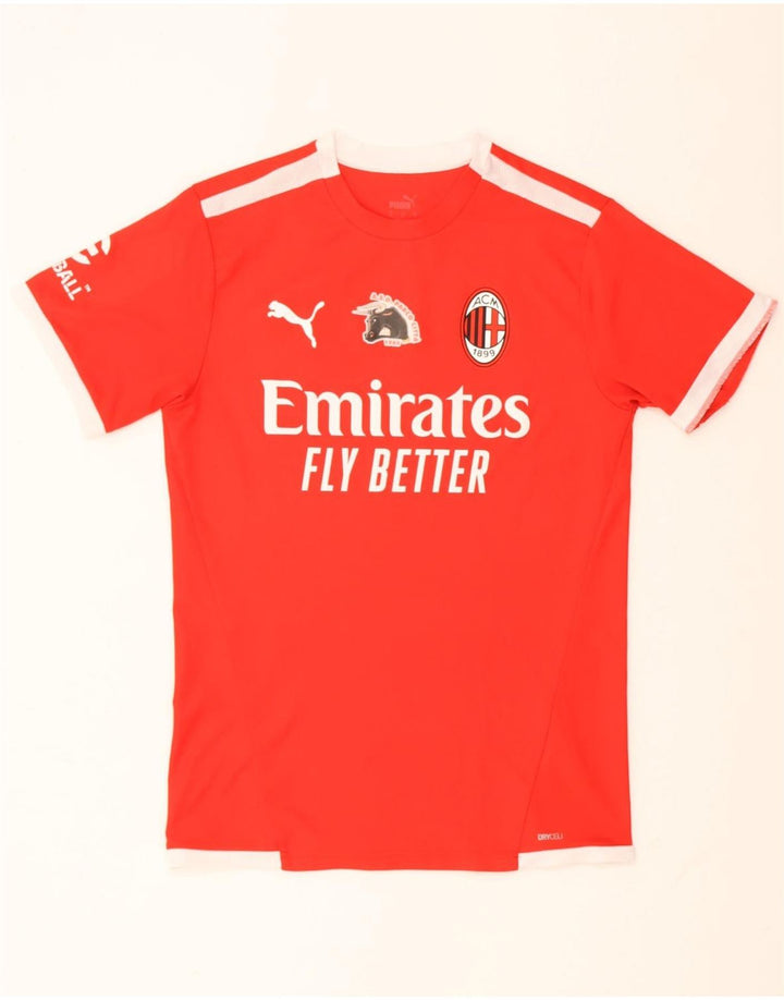 Puma muška majica kratkih rukava AC Milan Graphic T-Shirt Small Red Colourblock poliester