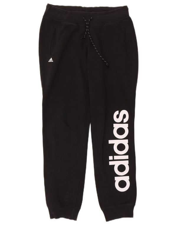 Adidas Womens Climalite Tracksuit Trousers Joggers UK 12/14 Medium Black