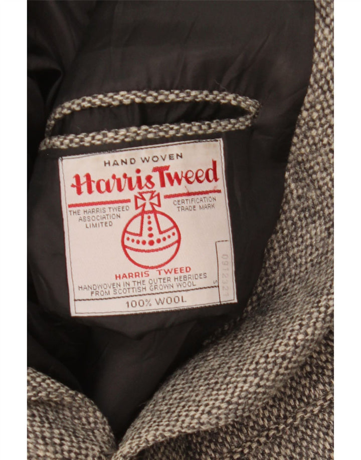Harris Tweed muški jakni sako s 2 gumba EU 40 velika siva vuna