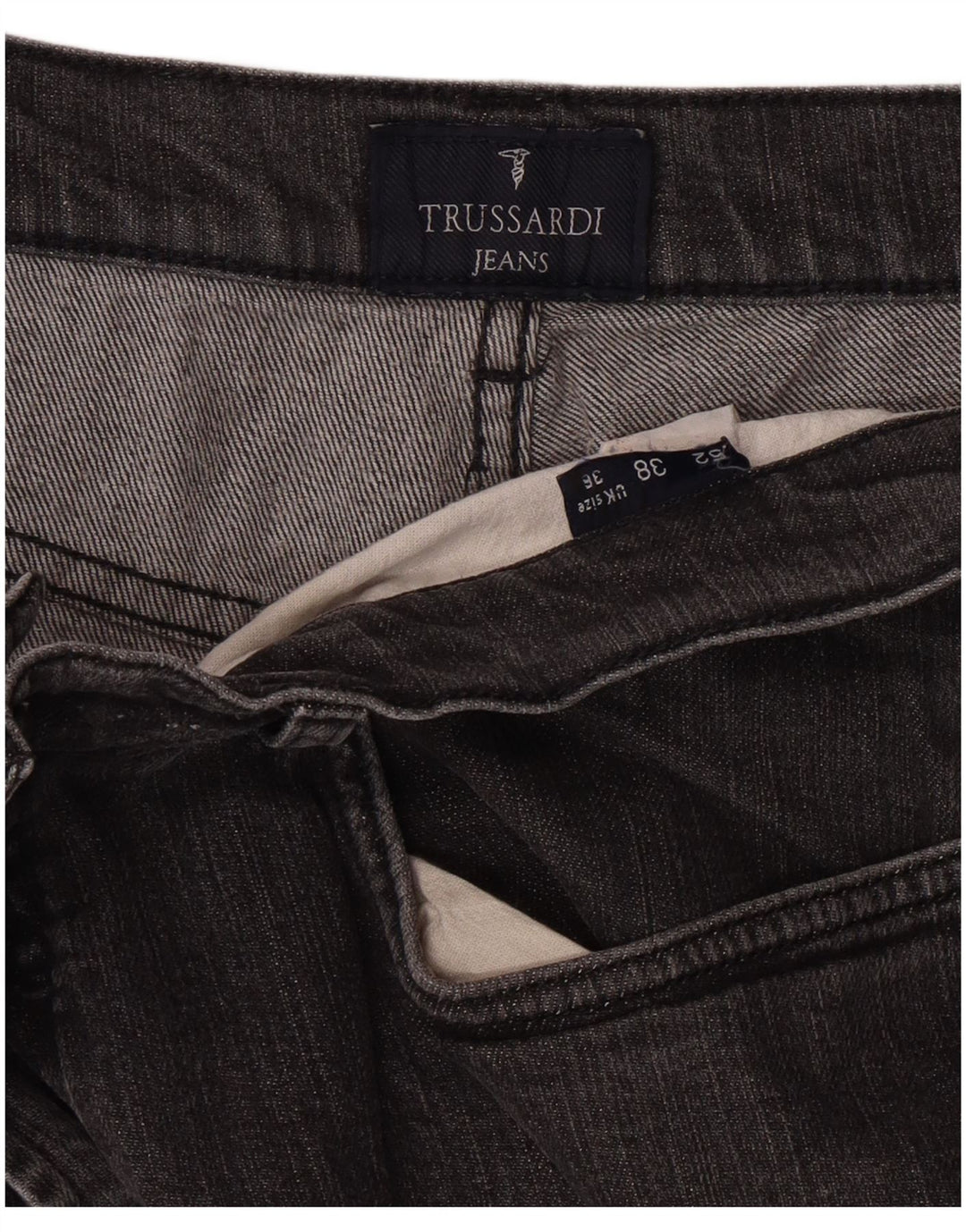 TRUSSARDI muške ravne traperice W36 L29 sive