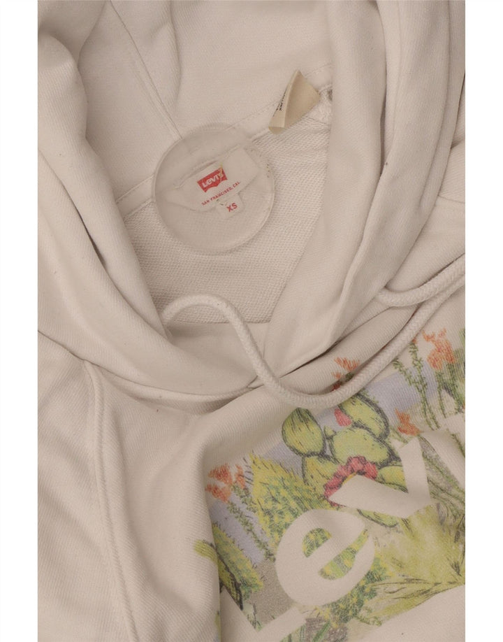 Levi's ženska majica s kapuljačom s grafičkim motivima UK 6 XS bijela