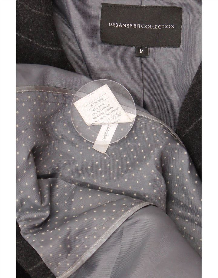 URBAN SPIRIT Muški gornji kaput UK 38 Vuna srednje crnih pruga