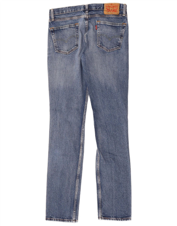 Levi's ženske 511 uske traperice s oštećenim izgledom W29 L32 plavi pamuk