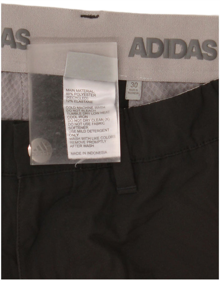 Adidas muške chino kratke hlače W30 srednje crne boje od poliestera