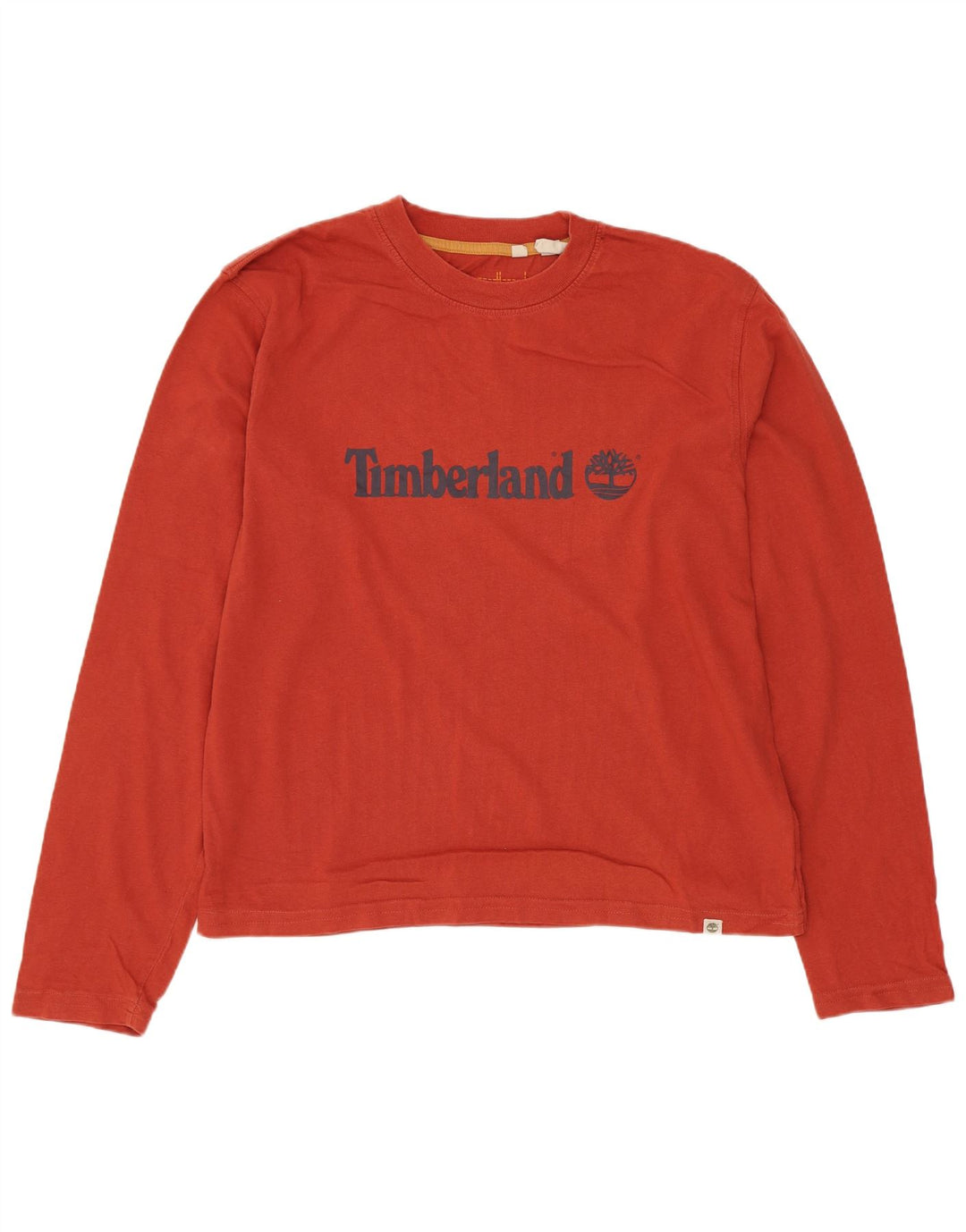 Timberland muška grafička majica dugih rukava srednje crvene boje