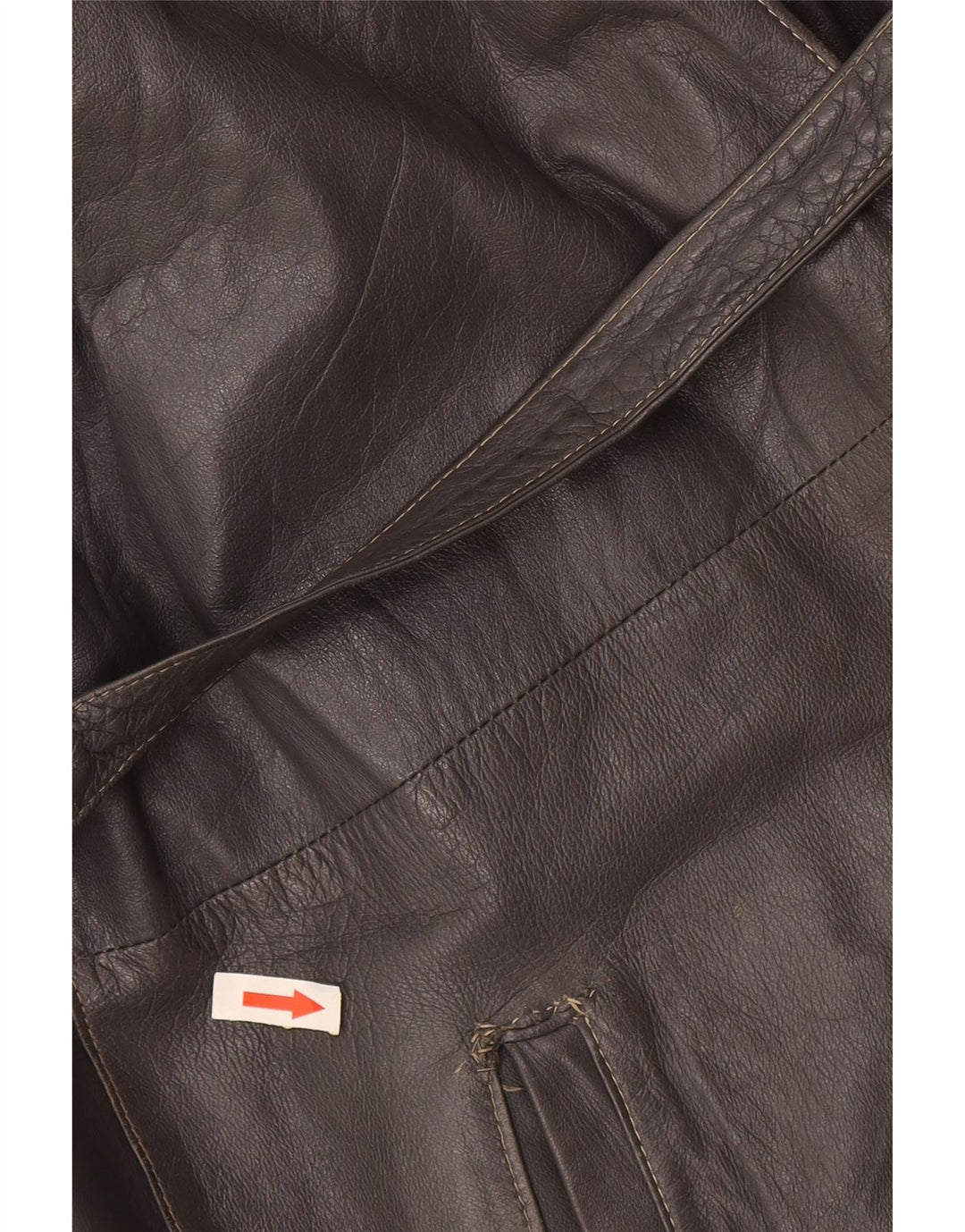 Vintage ženska kožna jakna UK 16 velika siva