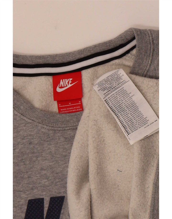 Nike muški džemper s grafičkim motivima, srednje sivi flekasti pamuk