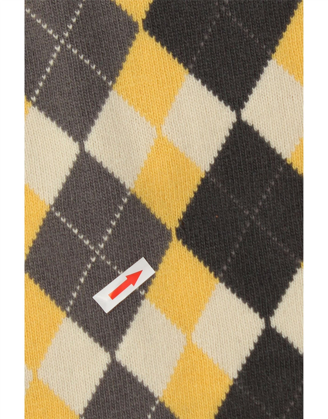 Tom Tailor muški džemper s okruglim izrezom Veliki žuti Argyle/Diamond Wool