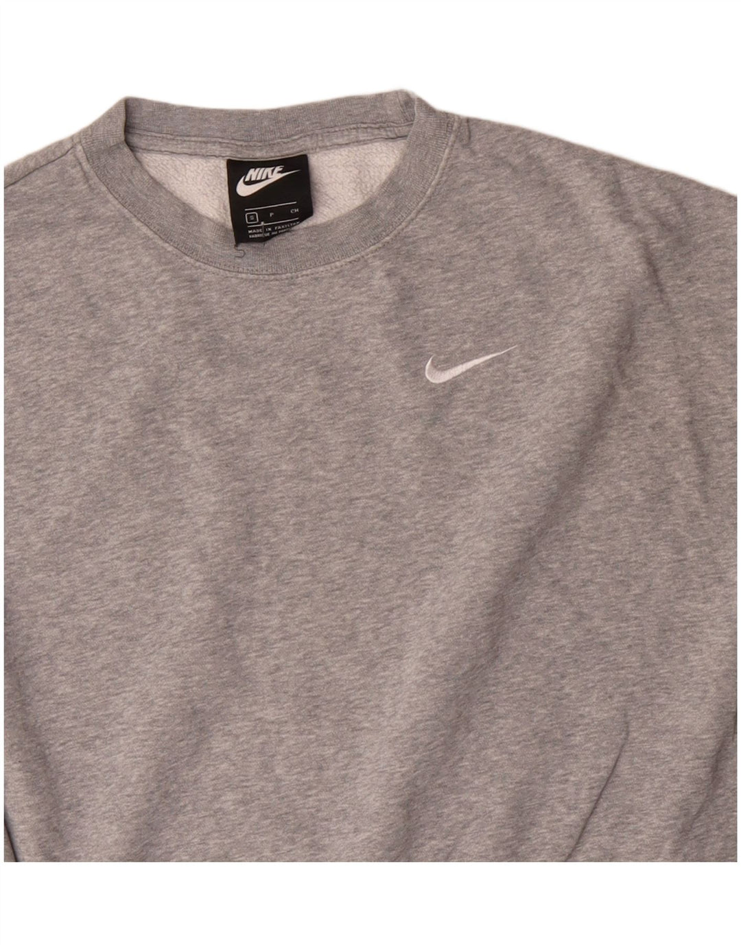 NIKE Ženska prekomjerna majica s kratkim rukavima UK 10 Mali sivi pamuk