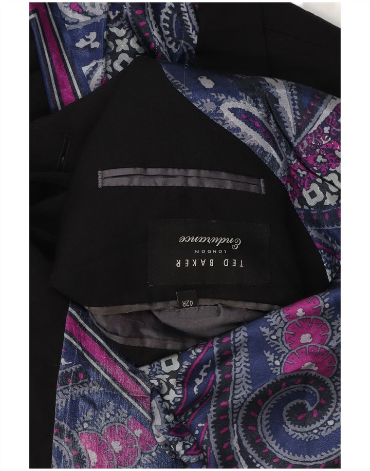 TED BAKER Muška jakna s 2 gumba UK 42 XL crna vuna