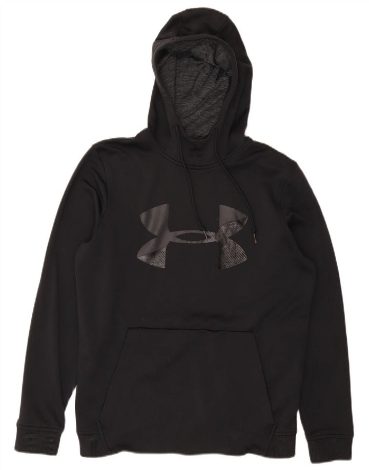 Under Armour muška majica s kapuljačom Cold Gear, mali crni poliester