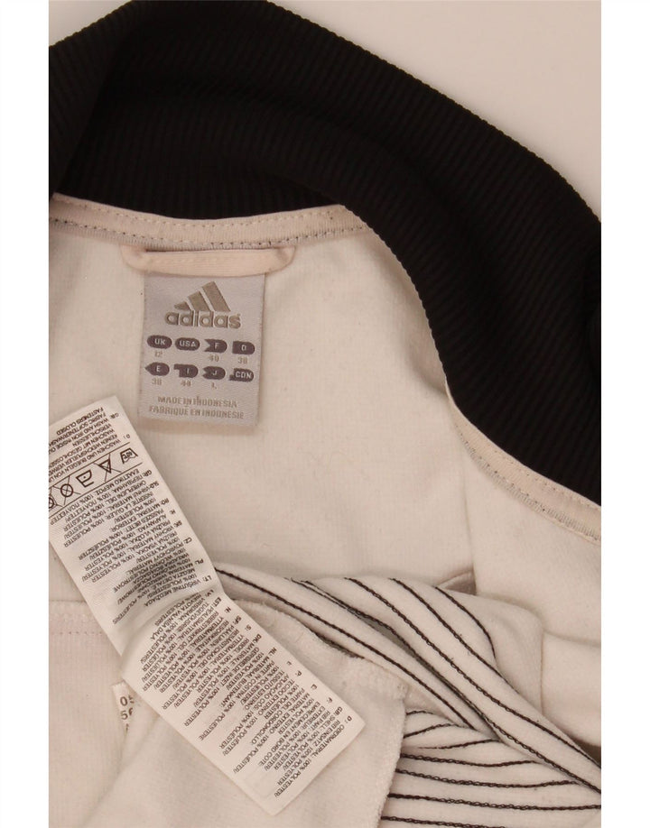 Adidas ženska gornja jakna trenirke UK 12 srednje bijele boje
