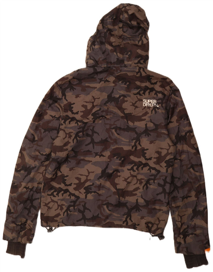 Superdry muška grafička vjetrovka jakna UK 38 srednje sivi najlon