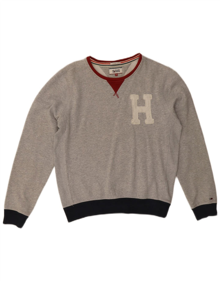 Tommy Hilfiger ženski džemper s grafičkim motivima UK 10 Small Gray