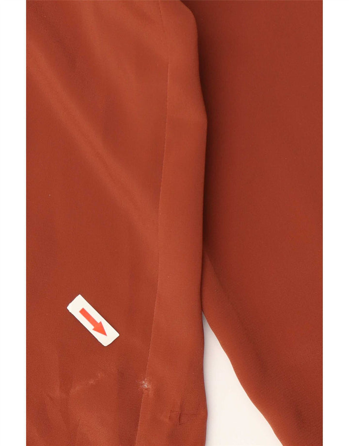 Vintage ženska košulja bluza UK 16 velika smeđa