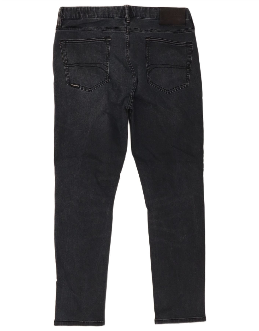 Superdry muške uske traperice W34 L27 crni pamuk