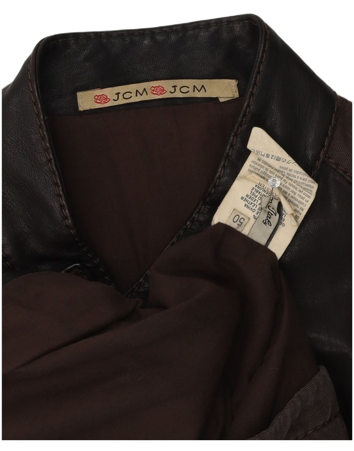 Jey Coleman muška kožna kožna jakna IT 50 Large Brown Leather