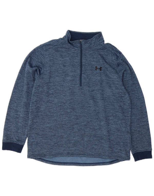 Under Armour Gornji dio trenirke Cold Gear Pulover XL tamnoplava s flekama