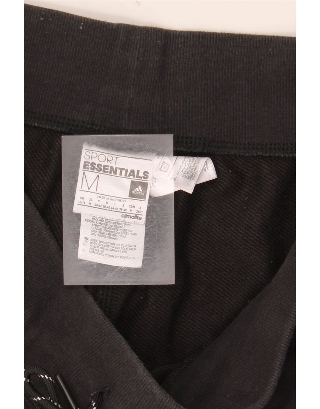 ADIDAS Ženske grafičke trenirke Hlače Joggers UK 12/14 srednje crne