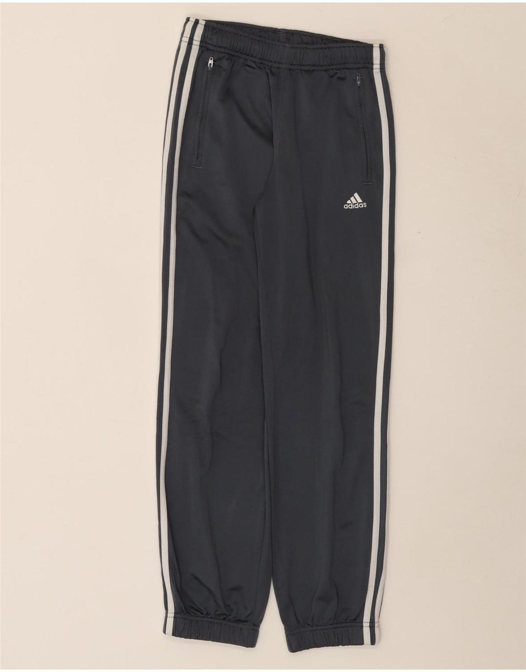Adidas Trenirka za dječake Hlače za trčanje 11-12 godina Sivi poliester