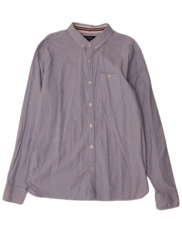 KANGOL muška košulja XL pamuk s plavim prugama