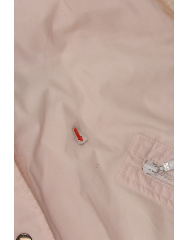 Rodeo ženska velika podstavljena jakna US 12 velika ružičasta poliester u blokovima