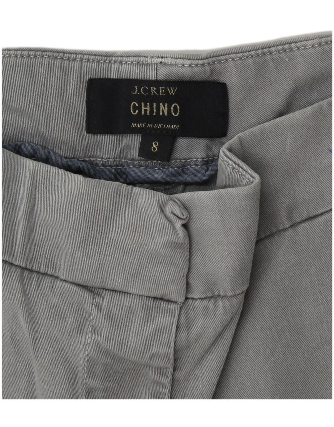 J. CREW Ženske chino kratke hlače US 8 srednje W30 sivi pamuk