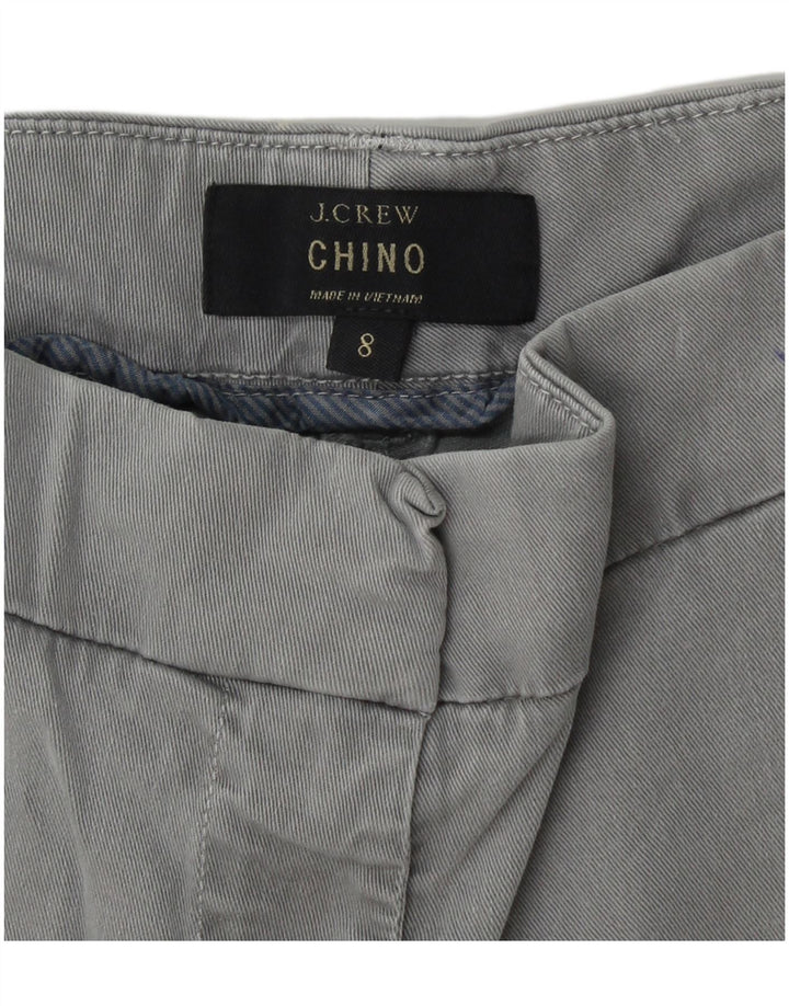 J. CREW Ženske chino kratke hlače US 8 srednje W30 sivi pamuk
