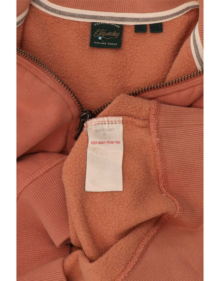 Superdry ženski džemperi s kratkim izrezom i kratkim izrezom UK 8, mali smeđi