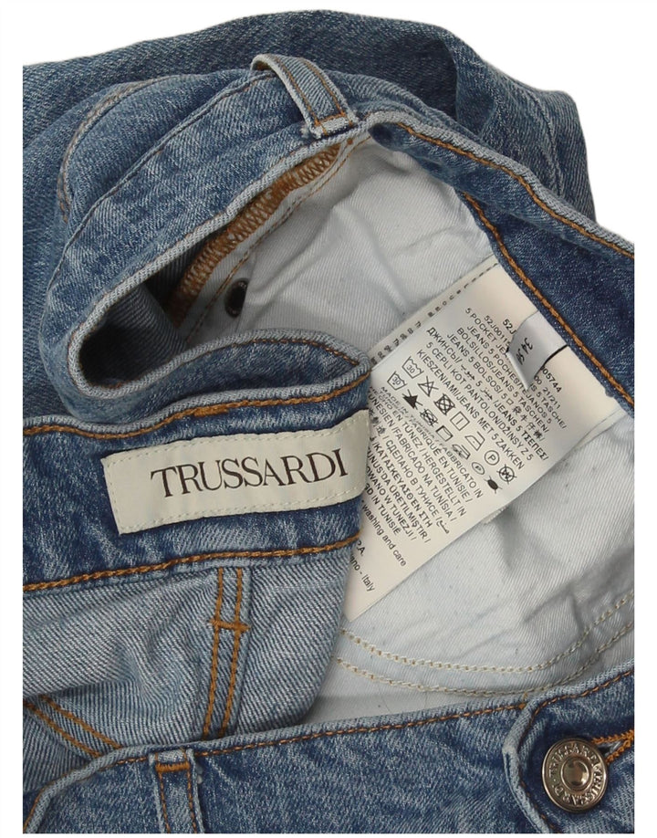 Trussardi muške uske traperice s oštećenjem W34 L31 plave