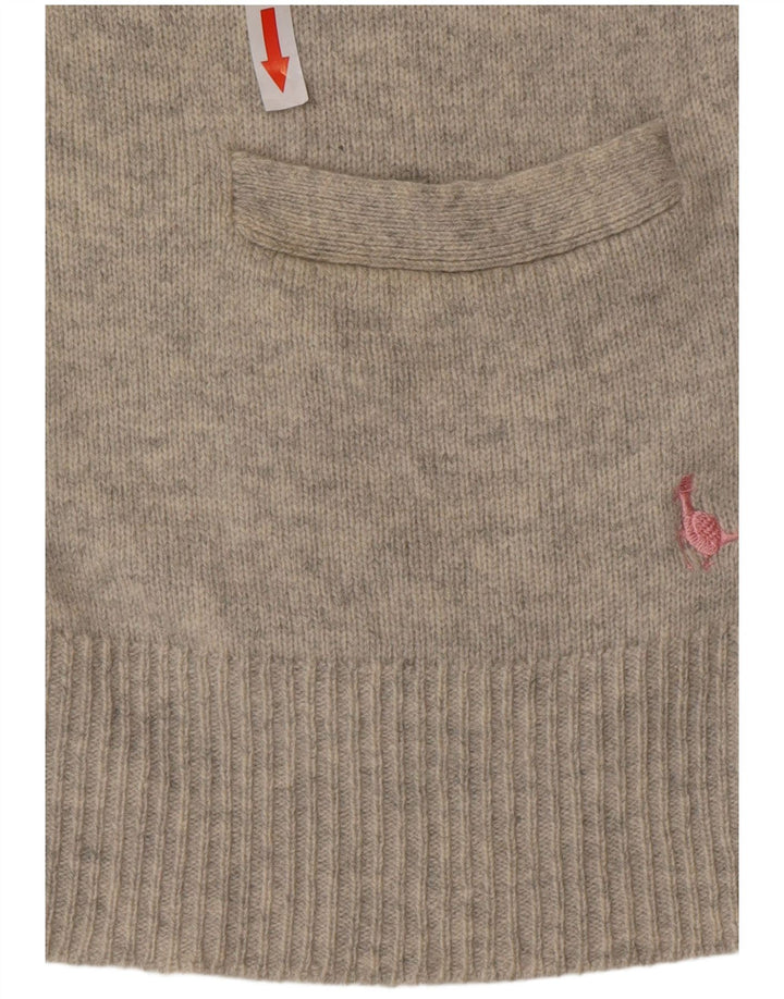 Jack Wills Ženski kardigan pulover UK 10 Mala siva vunena