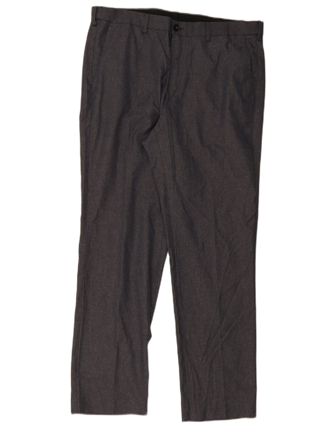 Marks & Spencer muške ravne chino hlače W36 L30 sivi poliester