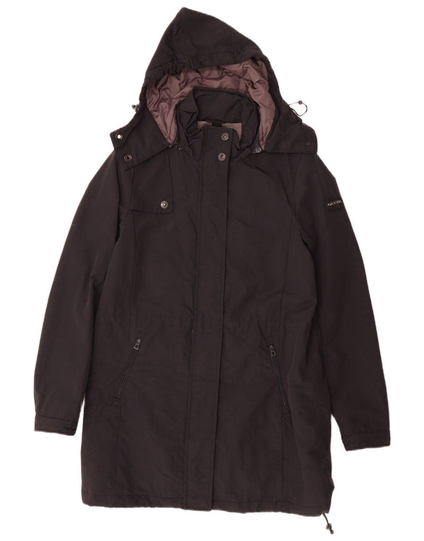 Ženska vjetrovka s kapuljačom GEOX RESPIRA UK 6 XS crni poliamid